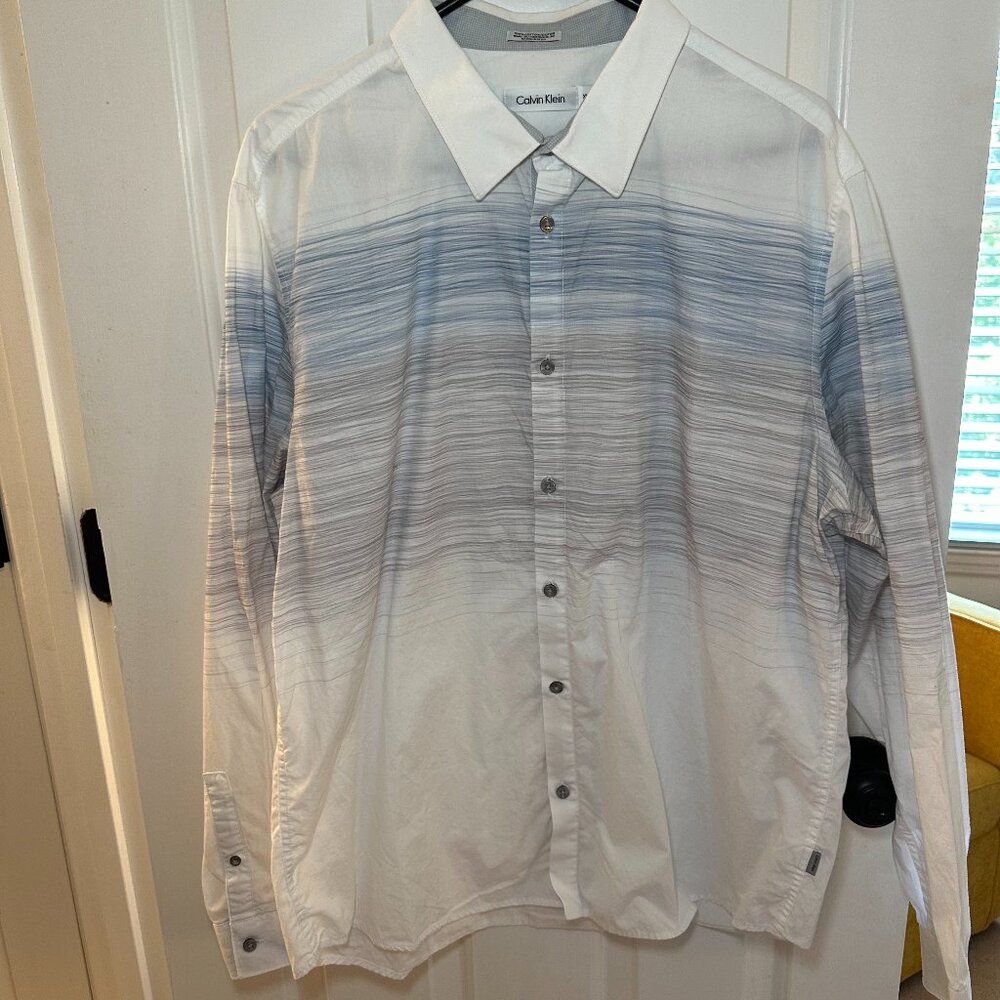 Calvin Klein Pattern Dress Shirt